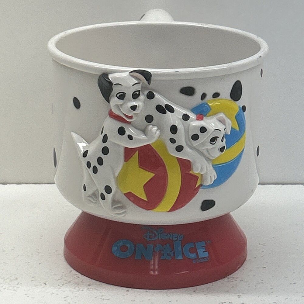 Walt Disney’s‎ World on Ice 101 Dalmatians Cup Souvenir Dogs Mug Plastic